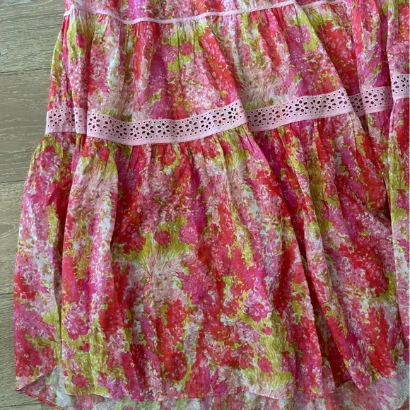 LoveShackFancy Madsen floral cutout maxi dress - Picture 9 of 12